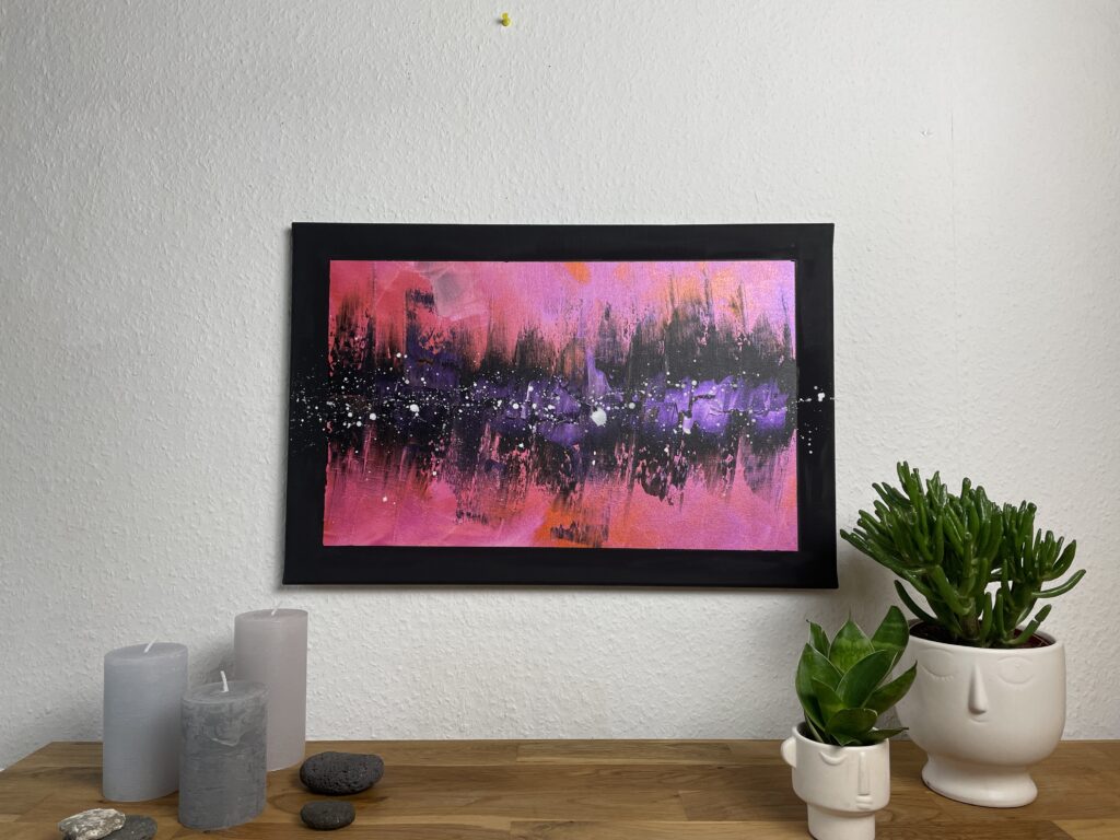 Abstrakte Kunst auf Leinwand