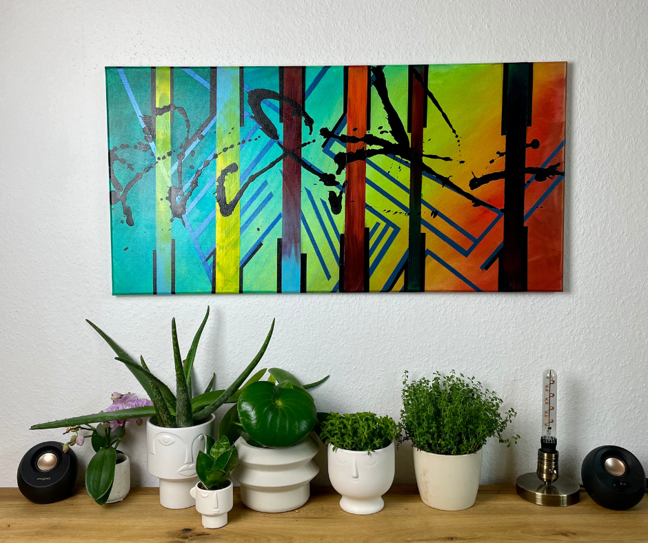 🤵‍♂️ moderne Kunst als Hochzeitsgeschenk 💝 für das Ehepaar.