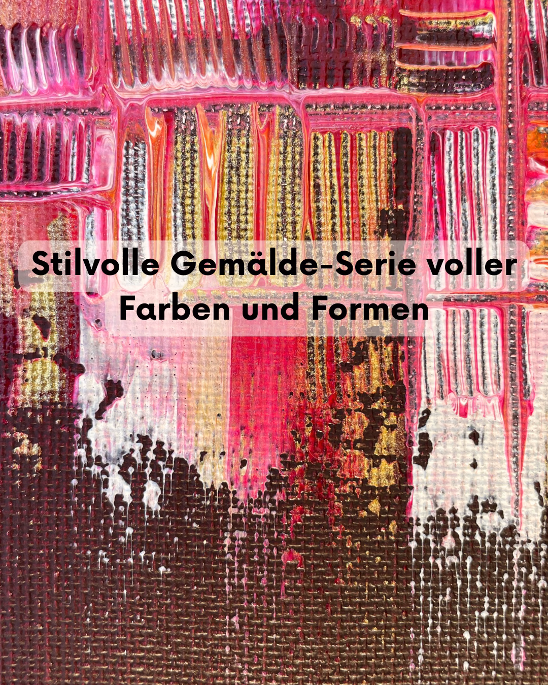 Stilvolle Gemälde-Serie voller Farben und Formen
