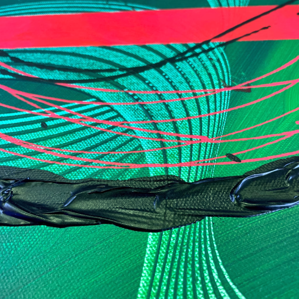 Strukturen mit Acrylfarben erschaffen