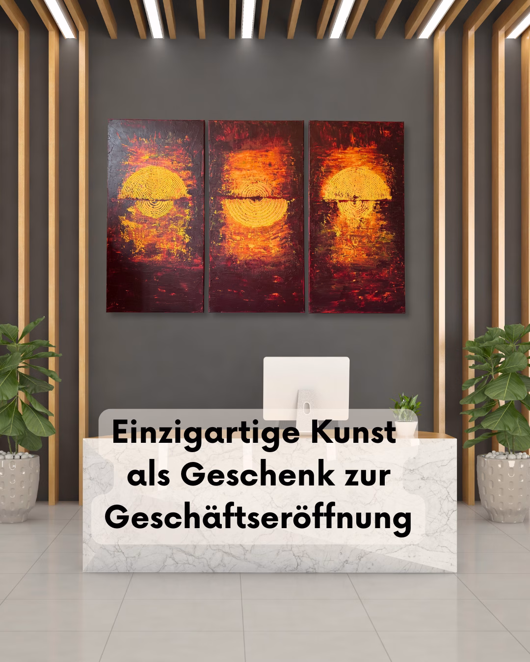 Einzigartige Kunst als Geschenk zur Geschäftseröffnung