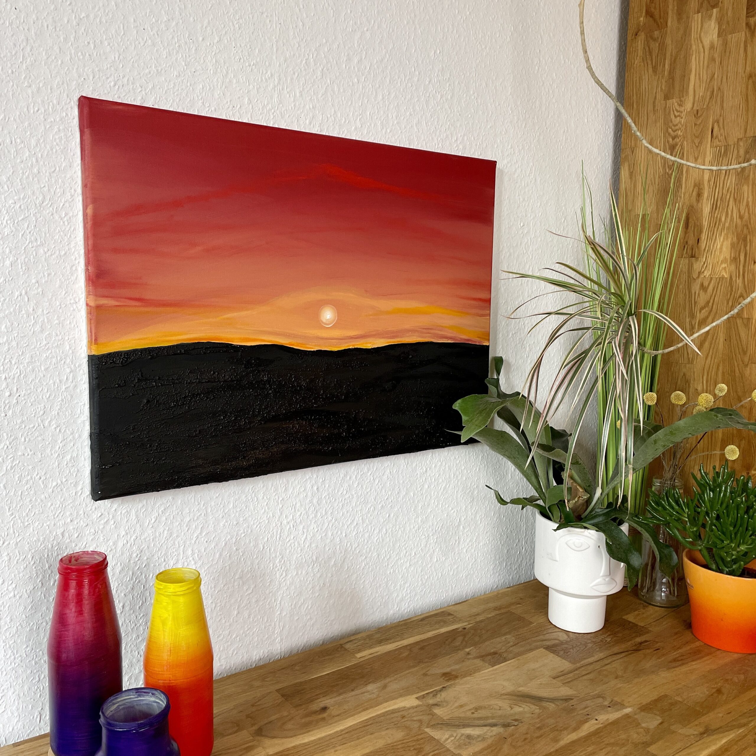 Abstrakte Leinwandkunst - Ein tolle Geschenk für Menschen die es Bunt lieben.