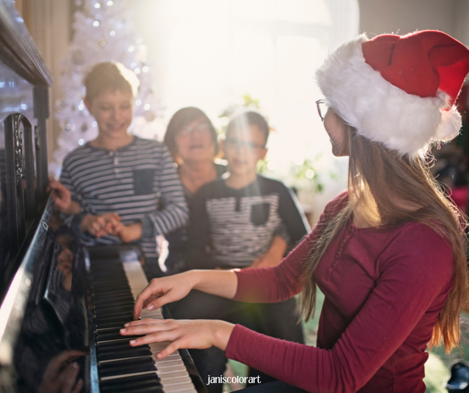 Singen am Weihnachtsabend ist eine schöne weihnachtliche Tradition, die Freude verbreitet und eine wohlige Stimmung verleiht.