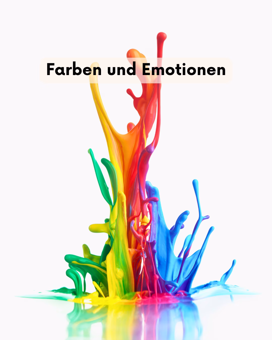Farben und Emotionen: Eine dynamische Explosion aus bunter, flüssiger Farbe symbolisiert die Kraft der Farbpsychologie in der Kunst. Ein Beitrag von Künstlerin Janina (Janiscolorart) aus dem Saarland über die emotionale Wirkung ihrer abstrakten Malerei.